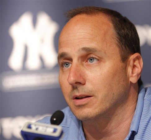 凱許曼( Brian Cashman)留任總經理，暢談洋基新政策。（圖／達志影像／美聯社）