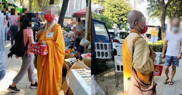 男網友捐零錢被尼姑臭臉。（圖／翻攝臉書／爆怨2公社）