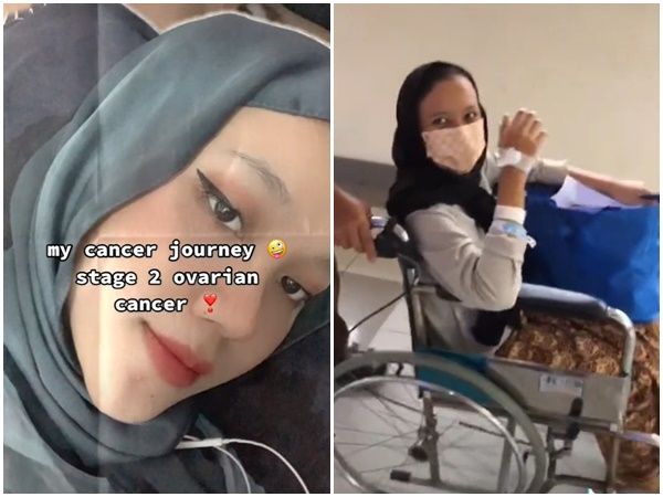 ▲▼馬來西亞女大生罹患卵巢癌。（圖／翻攝TikTok@hawazn_）