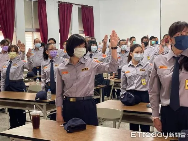 ▲成功義警中隊常訓。（圖／記者楊漢聲翻攝）