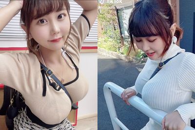 G級女大生上衣快撐爆！狂晃欄杆7秒求救　網嗆「廢片」傻盯1小時