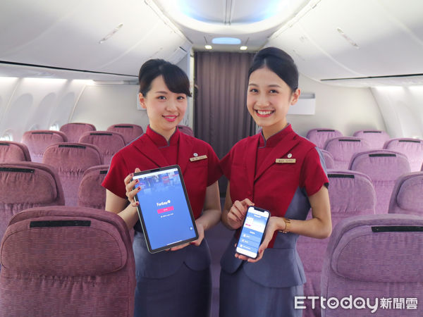 ▲華航737客艙機上無線影音娛樂系統明年起全新上線。（圖／華航提供）