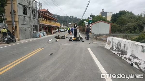 ▲▼苗栗126縣道T字路口死亡車禍。（圖／記者黃孟珍翻攝）