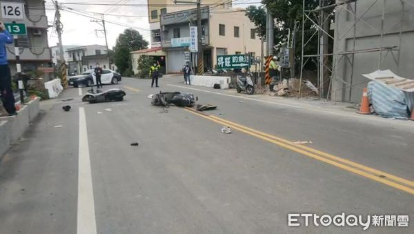 ▲▼苗栗126縣道T字路口死亡車禍。（圖／記者黃孟珍翻攝）