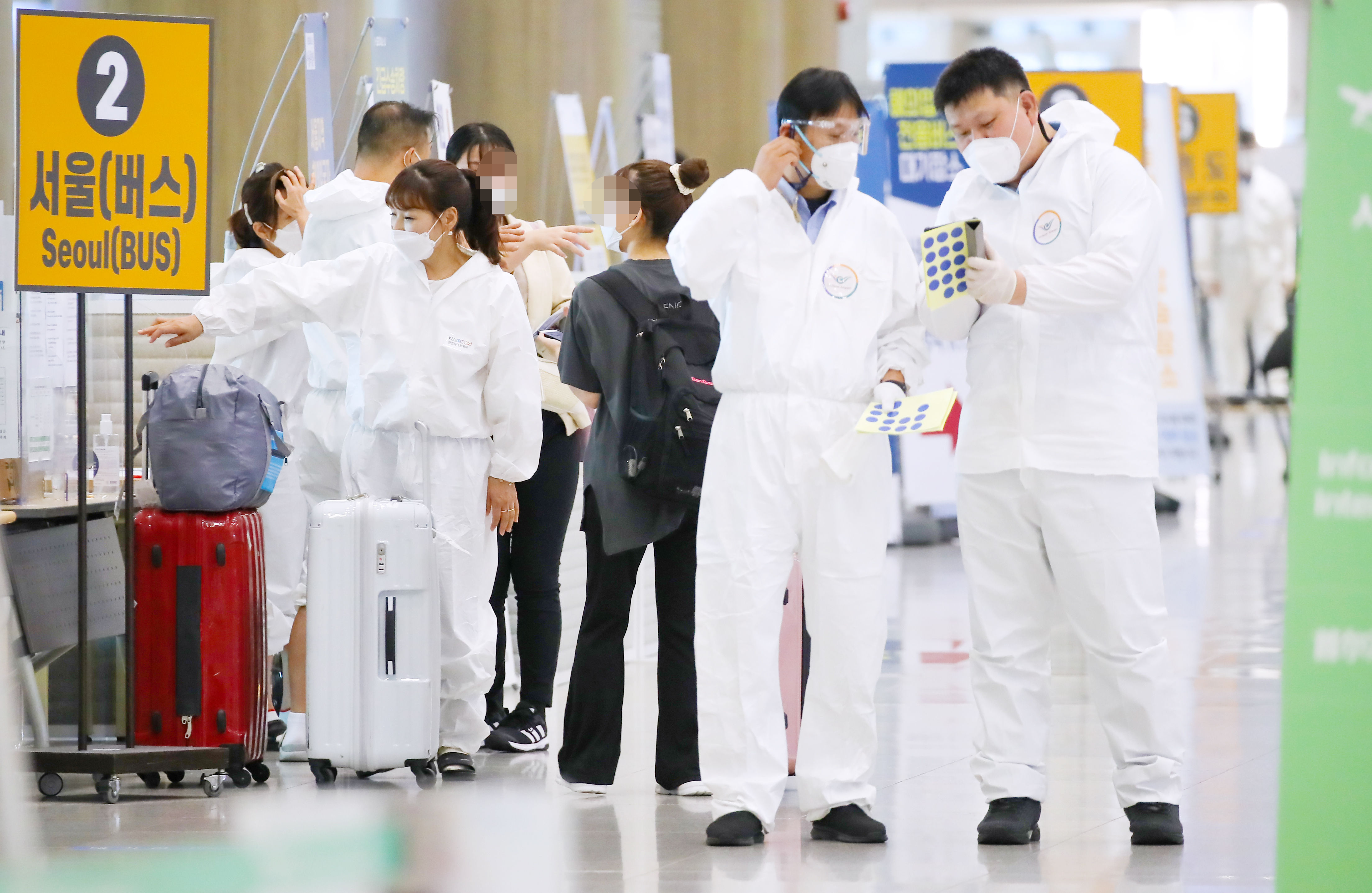 ▲▼南韓今年9月初曾在境內發現新冠變種病毒Mu的病例，為此仁川國際機場在防疫上繃緊神經。（圖／達志影像）
