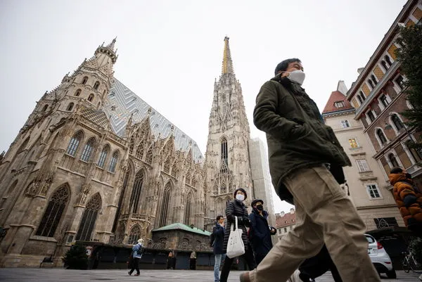 ▲▼ 奧地利22日進入全國封鎖防疫。（圖／路透）