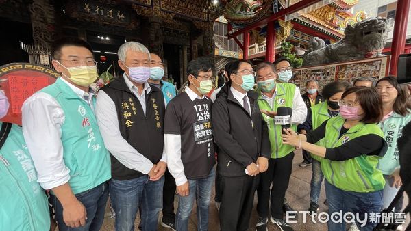 ▲台南市長黃偉哲呼籲12月18日，一定要站出來，投下四個不同意，讓台灣未來的發展更有力。（圖／記者林悅翻攝，下同）