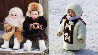 「北國的孩子」冬天都穿這麼萌！俄羅斯寶寶包成棉球過冬　萌翻全球網友