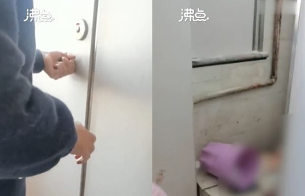 慘叫聲嚇壞同學！女高中生廁所生子　老師開門目睹恐怖畫面。（圖／翻攝自沸點視頻）