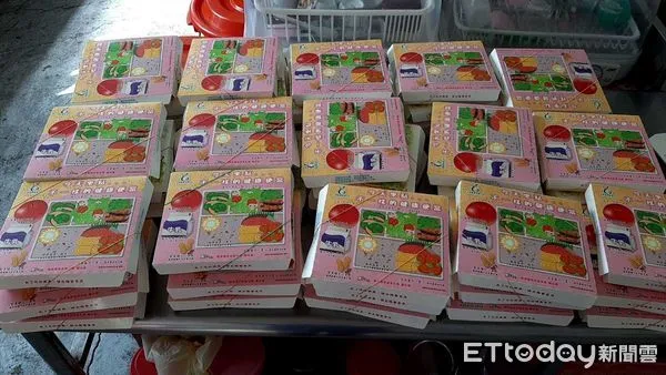 ▲南投縣政府為推廣健康便當，於餐盒彩印均衡飲食圖卡。（圖／南投縣政府提供）