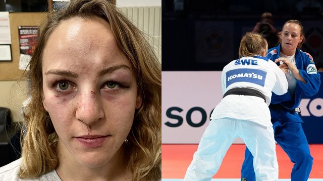 ▲▼法國27歲的女子柔道選手皮諾聲稱慘遭男友兼教練施暴。（圖／達志影像、翻攝自Twitter@Margaux Pinot）