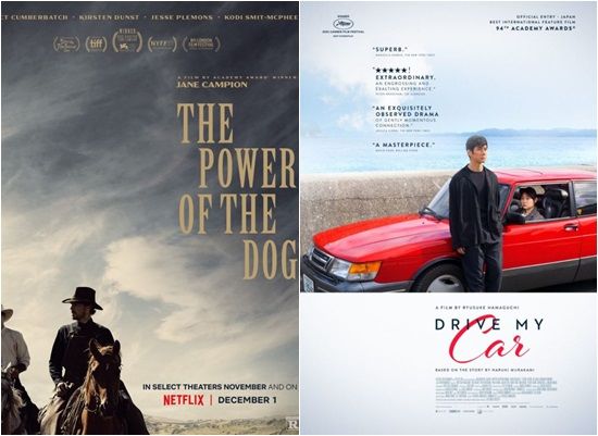 ▲《犬山記》拿下三項大獎、《Drive My Car》獲「最佳影片」。（圖／翻攝自Facebook、推特／ThepPoweroftheDog、Letterboxd）