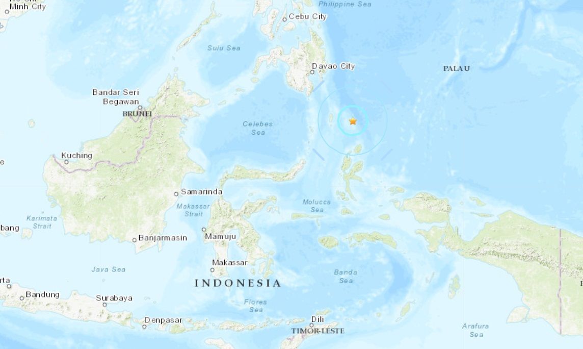 ▲▼印尼爪哇火山噴發才一天　東部外海爆發規模6.0地震。（圖／翻攝USGS）