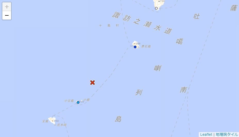▲▼鹿兒島外海4天狂震逾190次！就在台灣上方　氣象廳籲：強震有可能發生。（圖／翻攝自氣象廳）