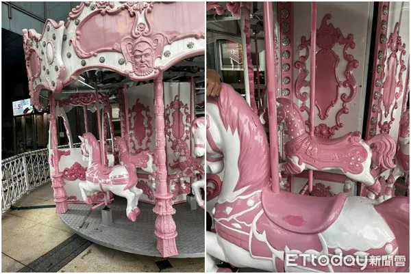 ▲▼板橋百貨玩旋轉木馬，男童夾斷3指送醫。（圖／記者陳豐德翻攝）