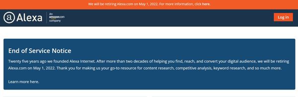 ▲全球排名網站Alexa.com走入歷史。（圖／取自官網）