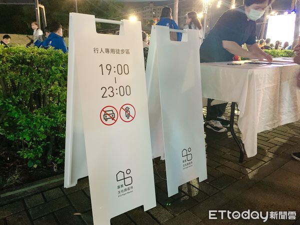 ▲▼配合行政院環保署推動「環保夜市」，嘉義文化路夜市以環保、永續為核心，透過設計優化。（圖／記者林育綾攝）