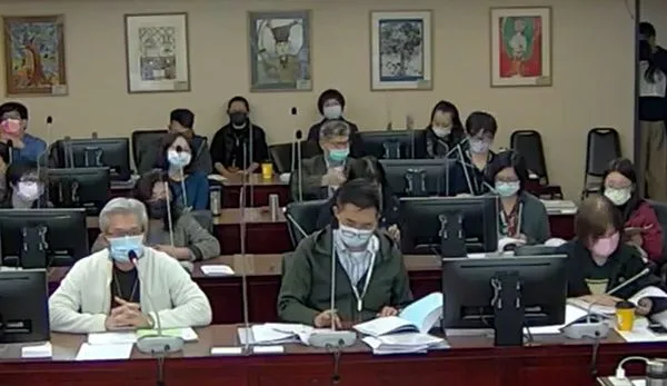 ▲北市議會教育委員會7日審預算。（圖／翻攝自台北市議會直播）