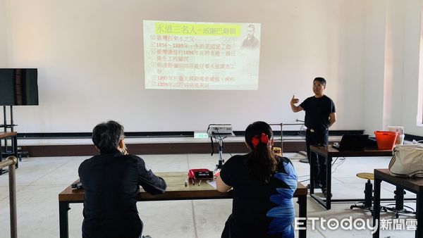 ▲台南山上花園水道博物館與台南社大合作，開辦種子教師培訓，並進行驗收甄試，過程比照教師甄試，不少參與學員直呼「真硬斗」。（圖／記者林悅翻攝，下同）