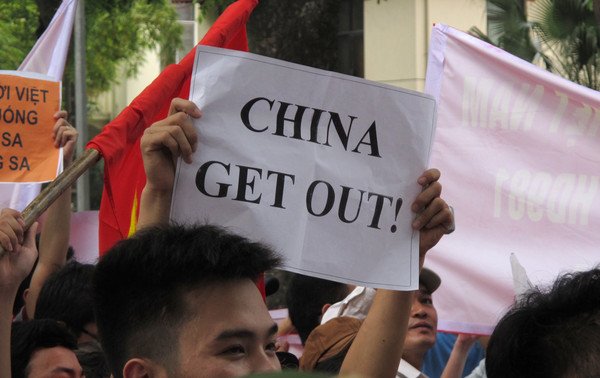 越南爆發反華示威。(圖／達志影像／美聯社)