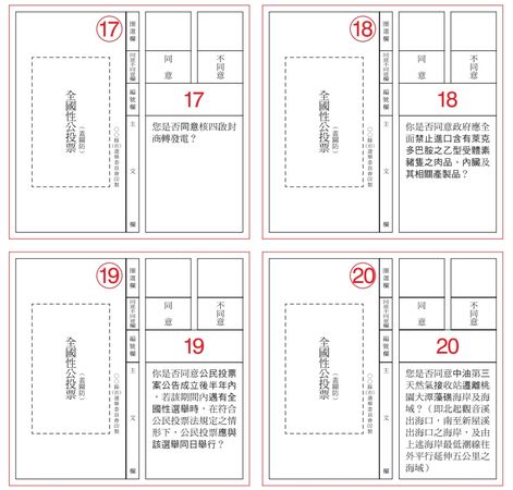 ▲▼公投票樣式、投票流程。（圖／翻攝中選會網站）