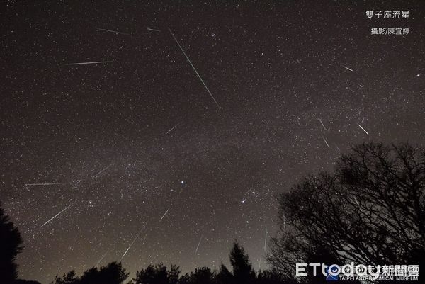 ▲▼雙子座流星雨極大期在今天。（圖／台北天文館提供）