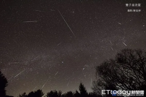 ▲▼雙子座流星雨極大期在今天。（圖／台北天文館提供）