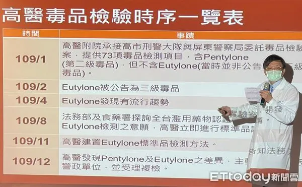 ▲▼高醫副院長黃尚志出面說明驗毒出包一事。（圖／記者吳世龍攝）