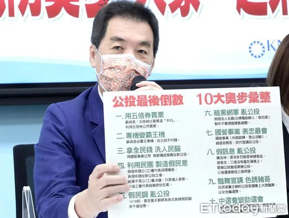 ▲▼國民黨團召開「揭發公投10大奧步 全民防奧步 大家一起來」記者會 費鴻泰。（圖／記者屠惠剛攝）