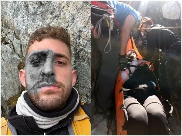 ▲▼比利時23歲男子造訪阿根廷南端城市烏斯懷亞，卻不慎墜落10公尺，嚴重受傷而受困在冰川24小時。（圖／翻攝自IG／@eitanshaked）