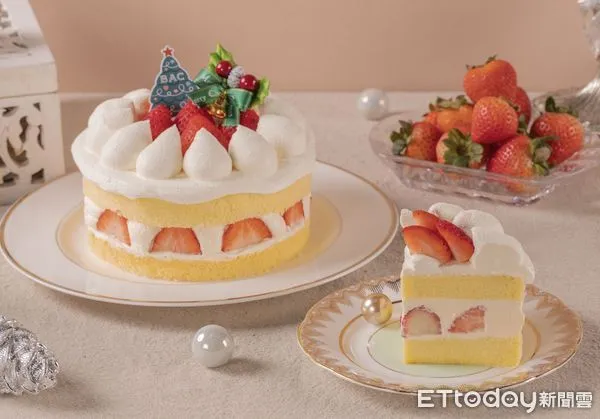 ▲▼BAC限時開賣夢幻聖誕甜點「雪天使鮮草莓羅蘭蛋糕」。（圖／BAC提供）