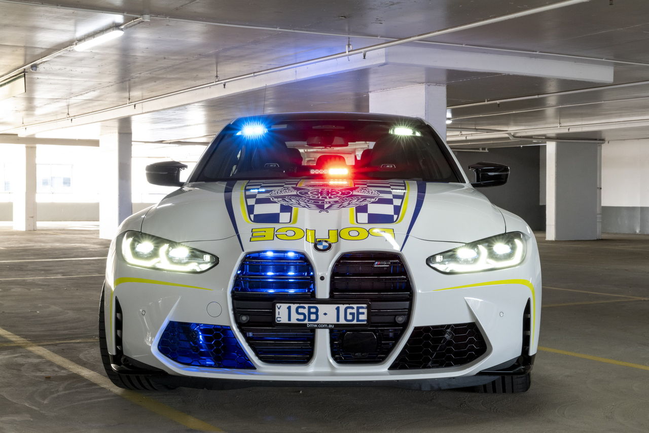 ▲澳洲高速公路白斑馬選BMW M3 Competition。（圖／翻攝自Carscoops）