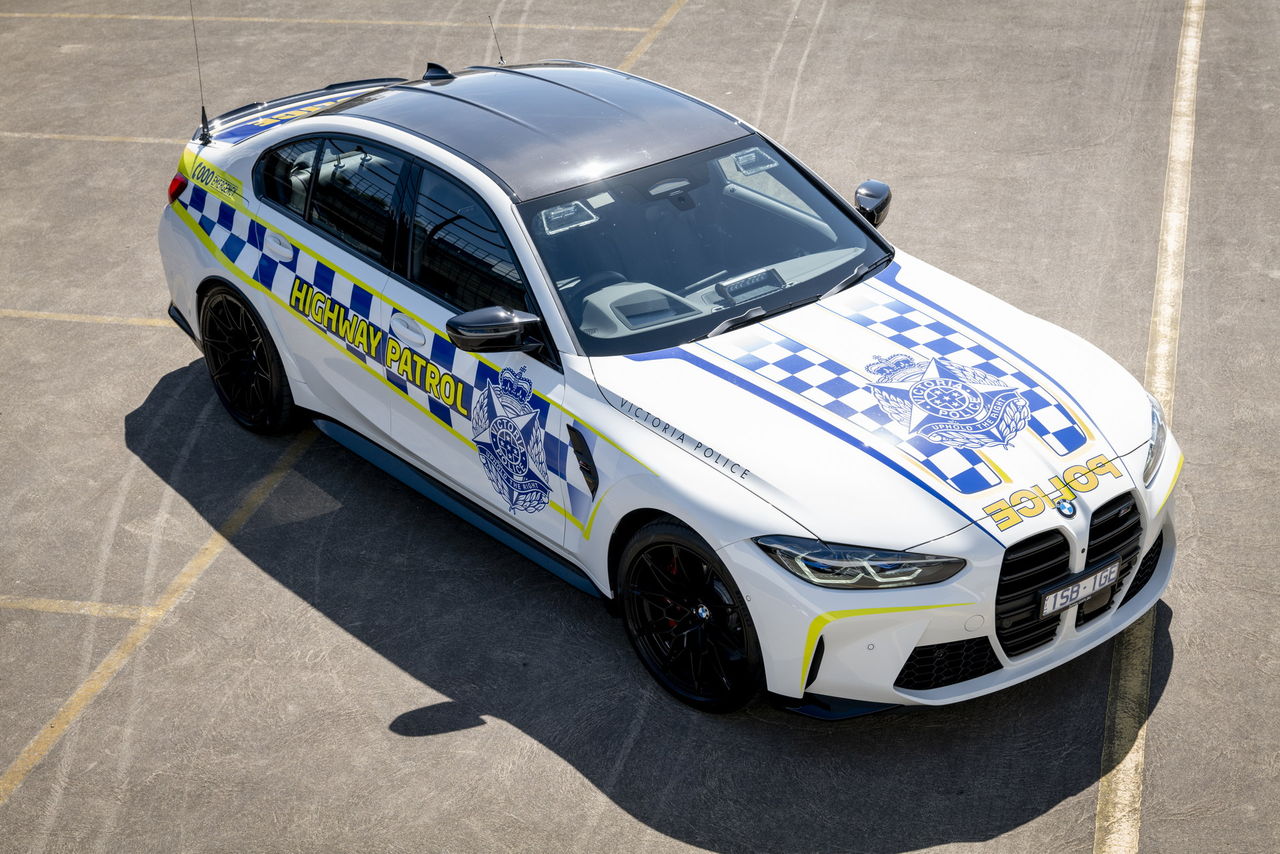 ▲澳洲高速公路白斑馬選BMW M3 Competition。（圖／翻攝自Carscoops）