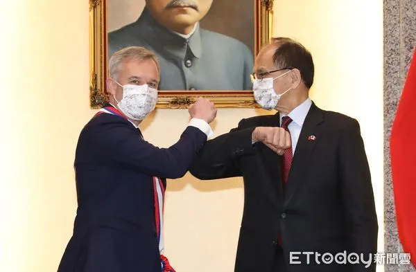 ▲▼游錫堃接見法國國民議會友台小組主席戴扈傑一行 法國外交委員會議員杜瑪。（圖／記者屠惠剛攝）