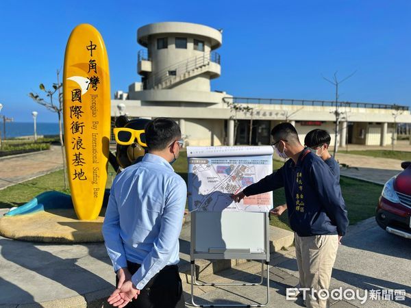 ▲金山中角灣國際衝浪基地 周邊道路全面優化改善。（圖／新北市金山區公所提供）