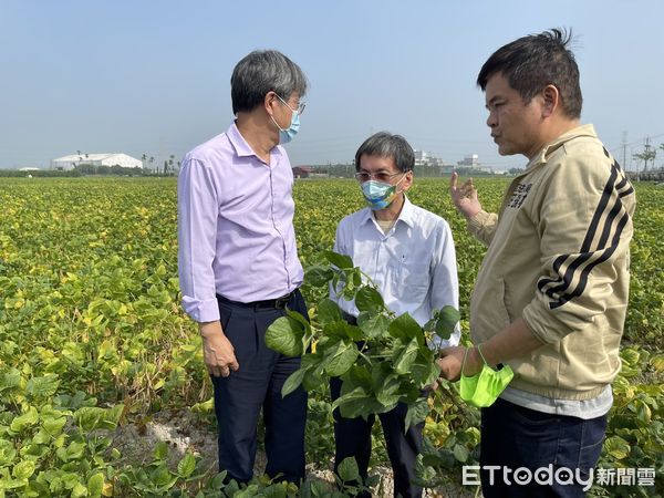 ▲莊瑞雄與農委會等單位人員勘察紅豆裡             。（圖／莊瑞雄服務處提供，下同）