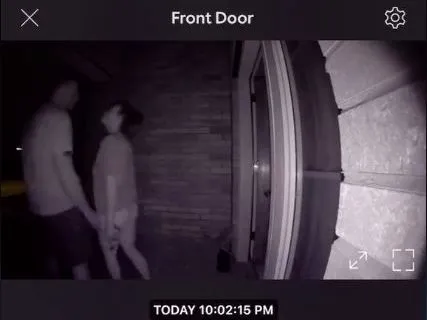 ▲▼國外女網友用智慧門鈴抓包老公偷情現場。（圖／翻攝自TikTok／kaylie271）