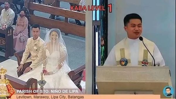 ▲▼菲律賓新人結婚，神父竟是新娘前男友。（圖／翻攝自Facebook／Apann de Aphacino）