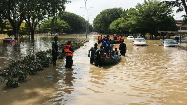 ▲▼馬來西亞,水災。（圖／路透）