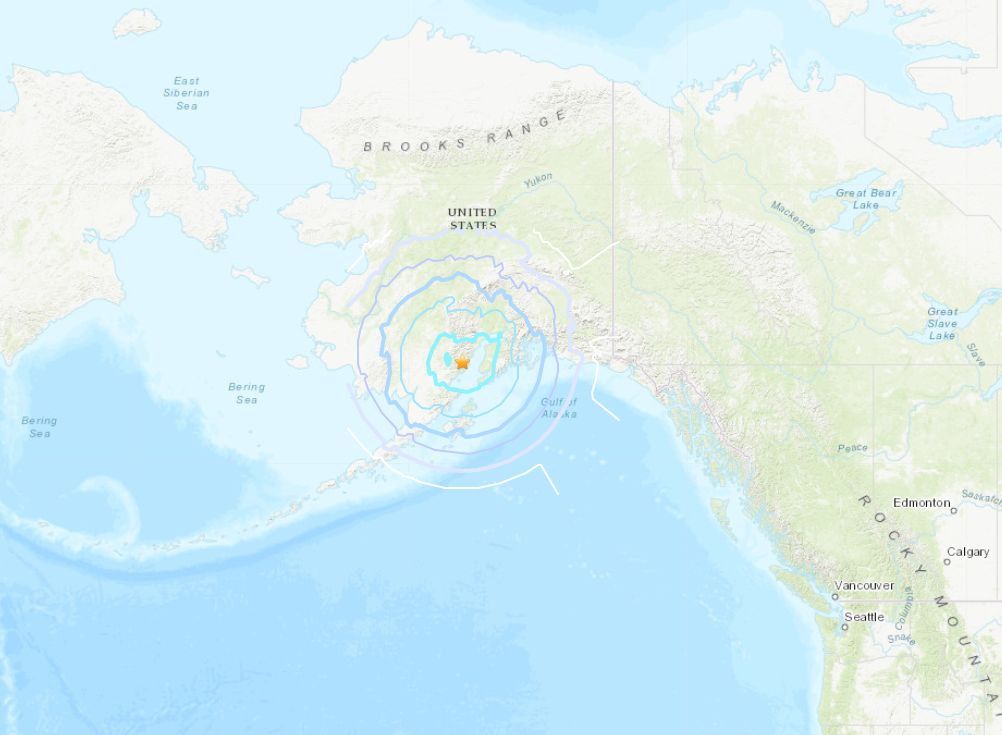 ▲▼美阿拉斯加地牛翻身！　發生規模6.3地震。（圖／翻攝USGS）