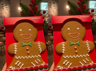星巴克「巨型薑餅人」比你的臉還大！隨手一拍都超有聖誕氛圍