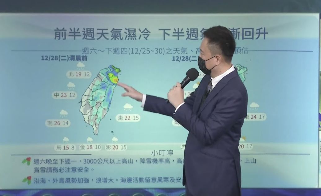 [新聞] 「跨年天氣」出爐　北台灣又是陰雨天！