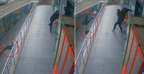 ▲土耳其一名媽媽幫兒子打掃房間，卻發生墜樓意外。（圖／翻攝自推特）