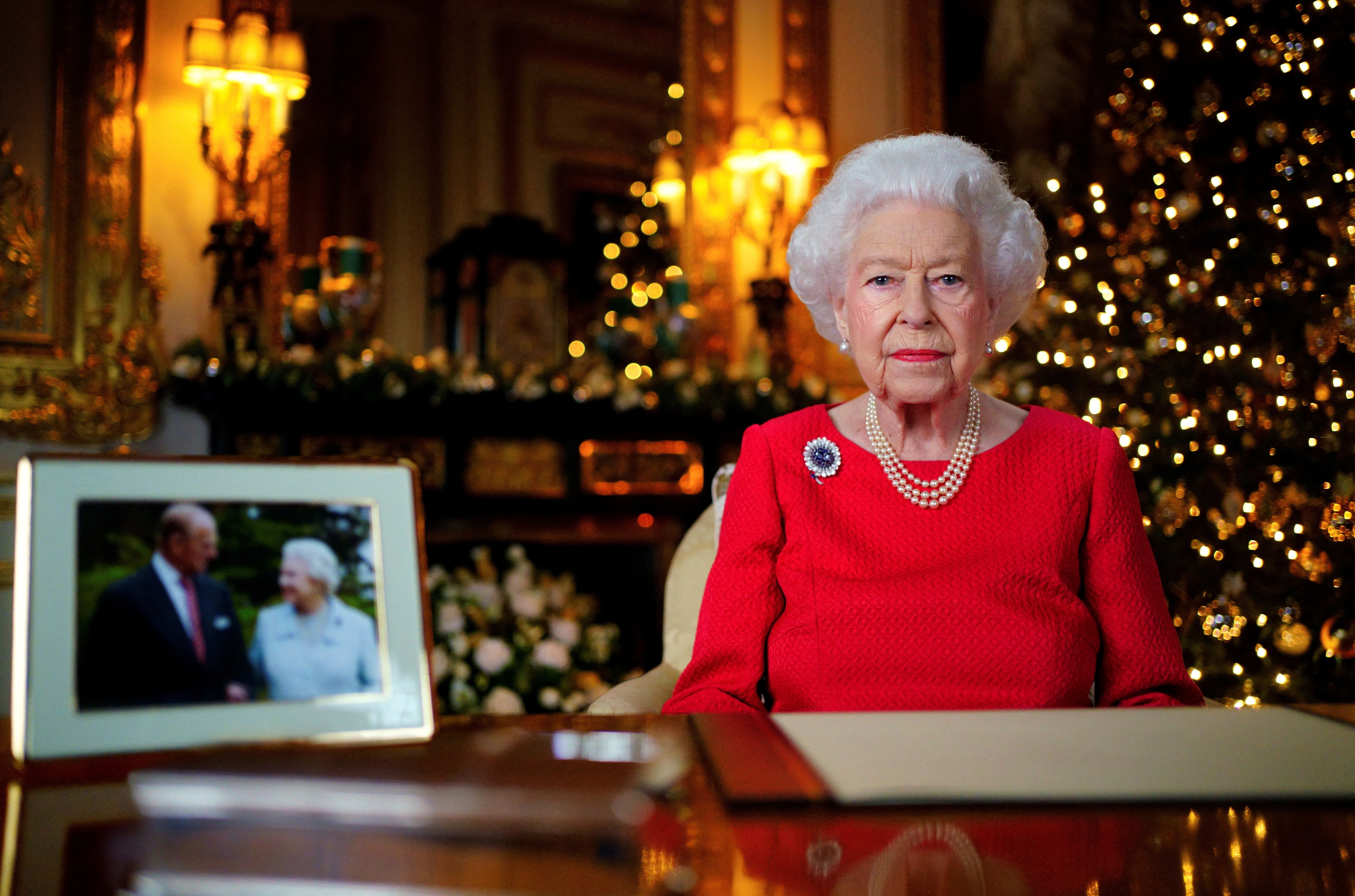 ▲▼英女王耶誕致詞緬懷菲力普親王　歡迎家族所有新成員。（圖／路透）