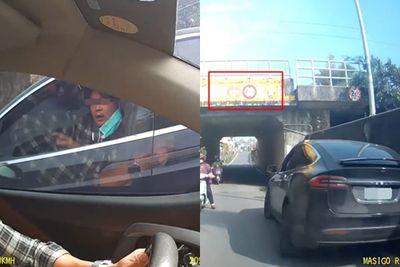 台南特斯拉逆闖單行道！會車還逼讓路　駕駛爆氣：你洗咧塞X小