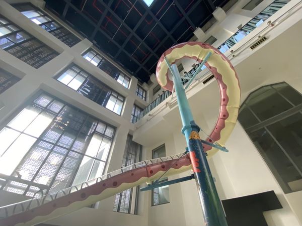 ▲基隆海科館也有「立體螺旋溜滑梯」，即日起至明年1月6日試營運。（圖／海科館提供）