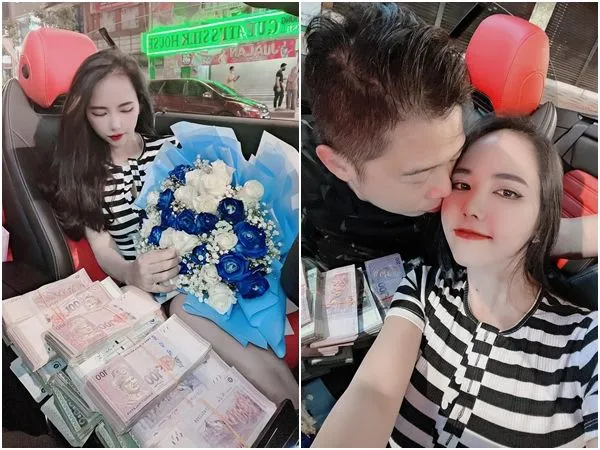 ▲▼一名越南正妹收到伴侶給的132萬現金，開心PO文炫耀。（圖／翻攝自Facebook／Nguyễn Thị Quỳnh Mai）