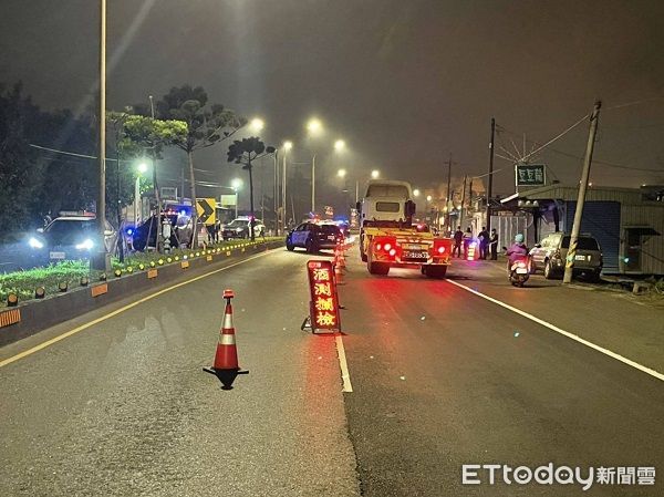 ▲因應歲末年終尾牙餐敘多，警方加強取締酒駕。（圖／大園警分局提供）