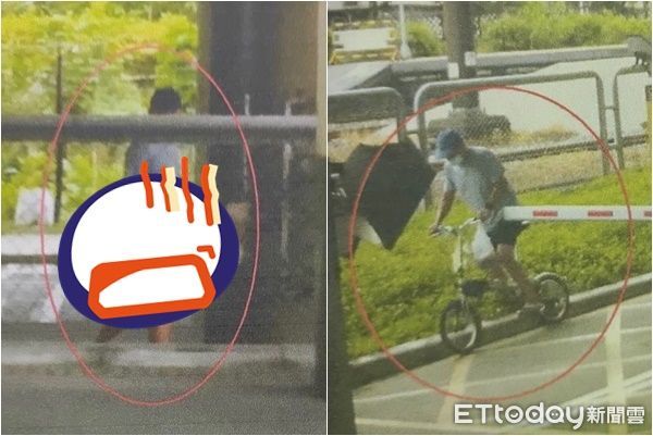 ▲▼梁男在高雄橋頭車站「扶龍根」。（圖／記者陳宏瑞翻攝）