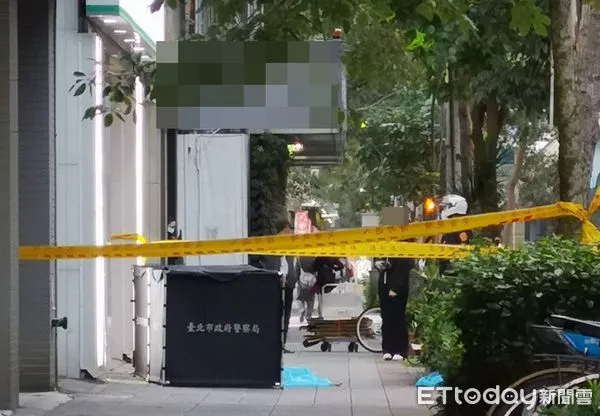 ▲▼男子墜樓，學生慘遭壓傷。（圖／記者黃彥傑攝）